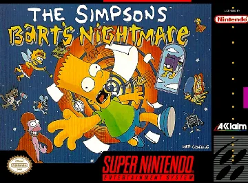 Simpsons, The - Bart's Nightmare (USA) box cover front